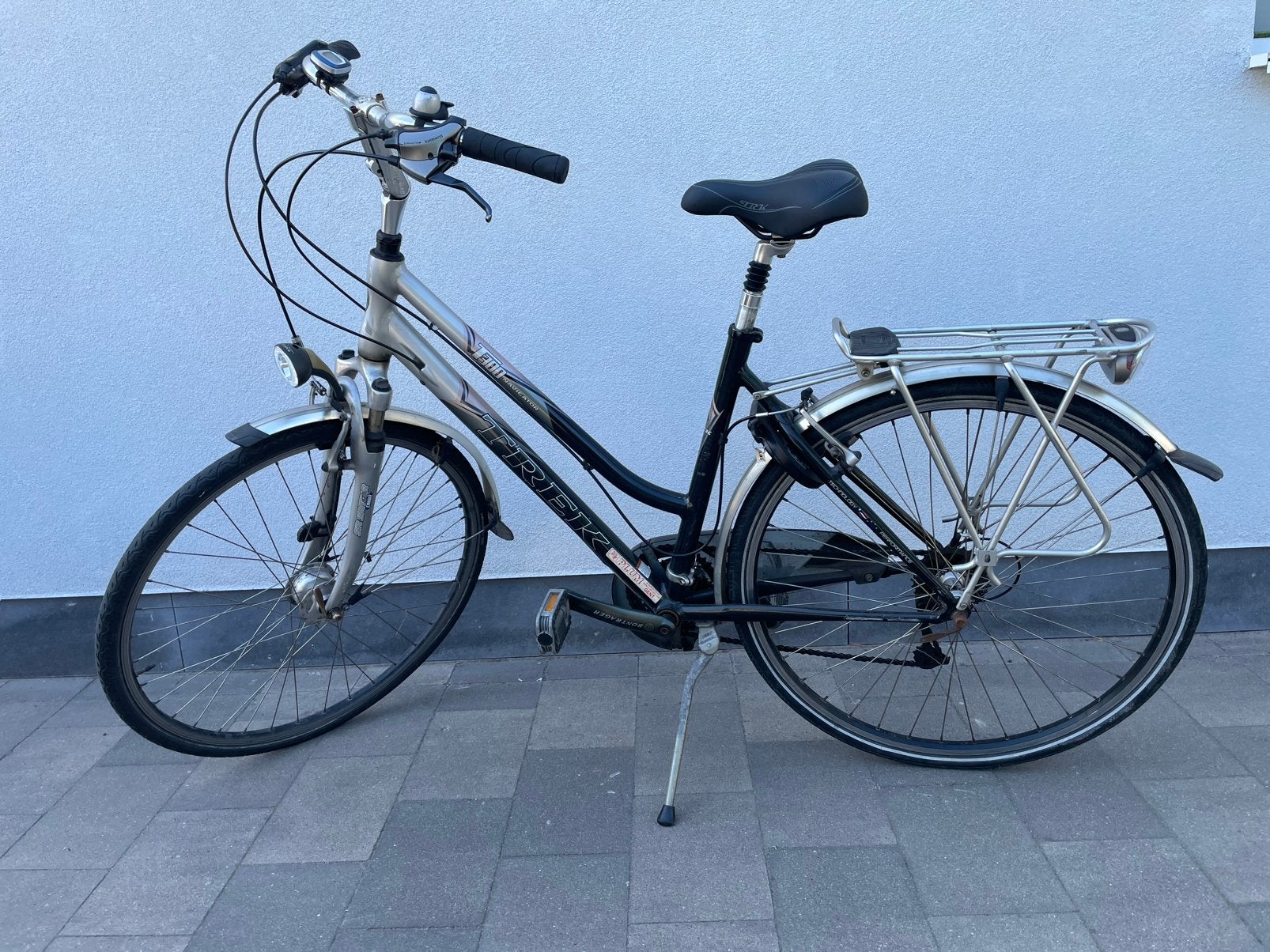 Damesfiets Trek Navigator T300, Fietsen en Brommers, Fietsen | Dames | Damesfietsen, Gebruikt, Velgrem, (Extra) lage instap, 56 cm of meer