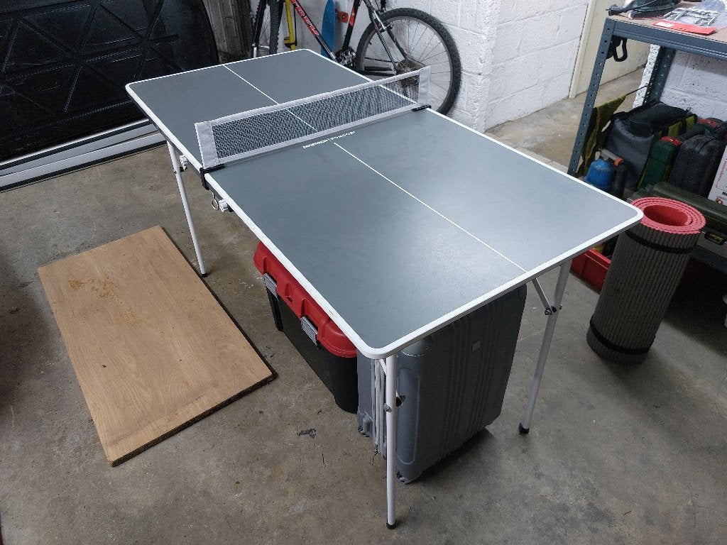 Petite table de pingpong, Sport en Fitness, Tafeltennis, Ophalen, Zo goed als nieuw, Tafel Indoor, Inklapbaar