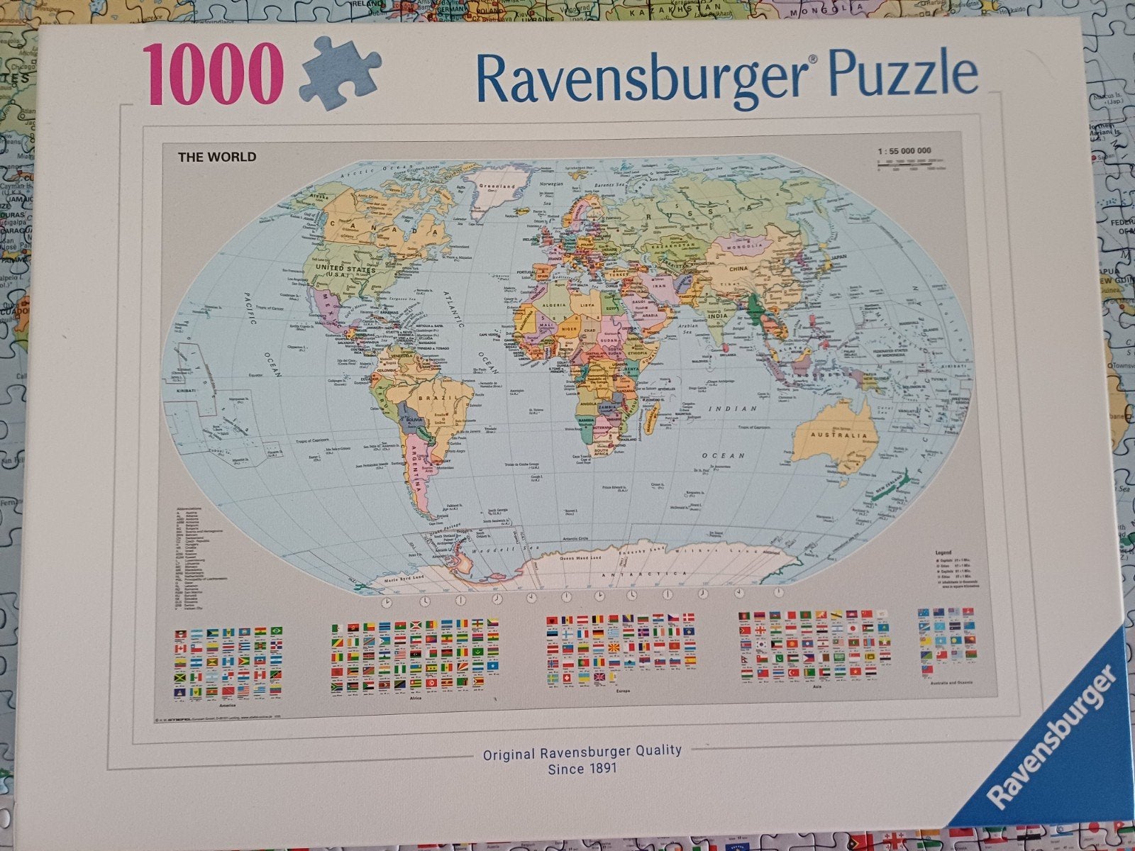 Ravensburger 1000stukjes, Ophalen, 500 t/m 1500 stukjes, Zo goed als nieuw, Legpuzzel