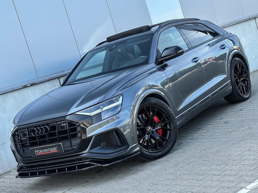Audi Q8 55 TFSI E 381Pk S line 22Inch SQ8 dif Rs-int Black o, Auto's, Automaat, 63 g/km, Gebruikt, 2995 cc