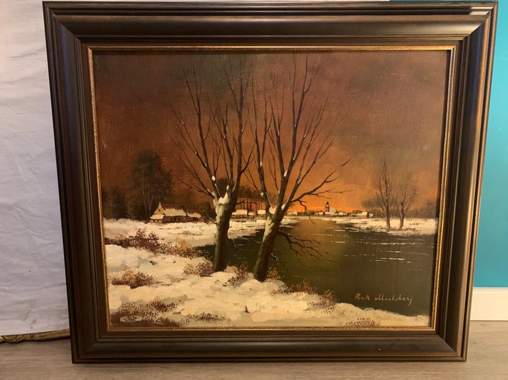 Schilderij Rik Mulders, Antiek en Kunst, Ophalen