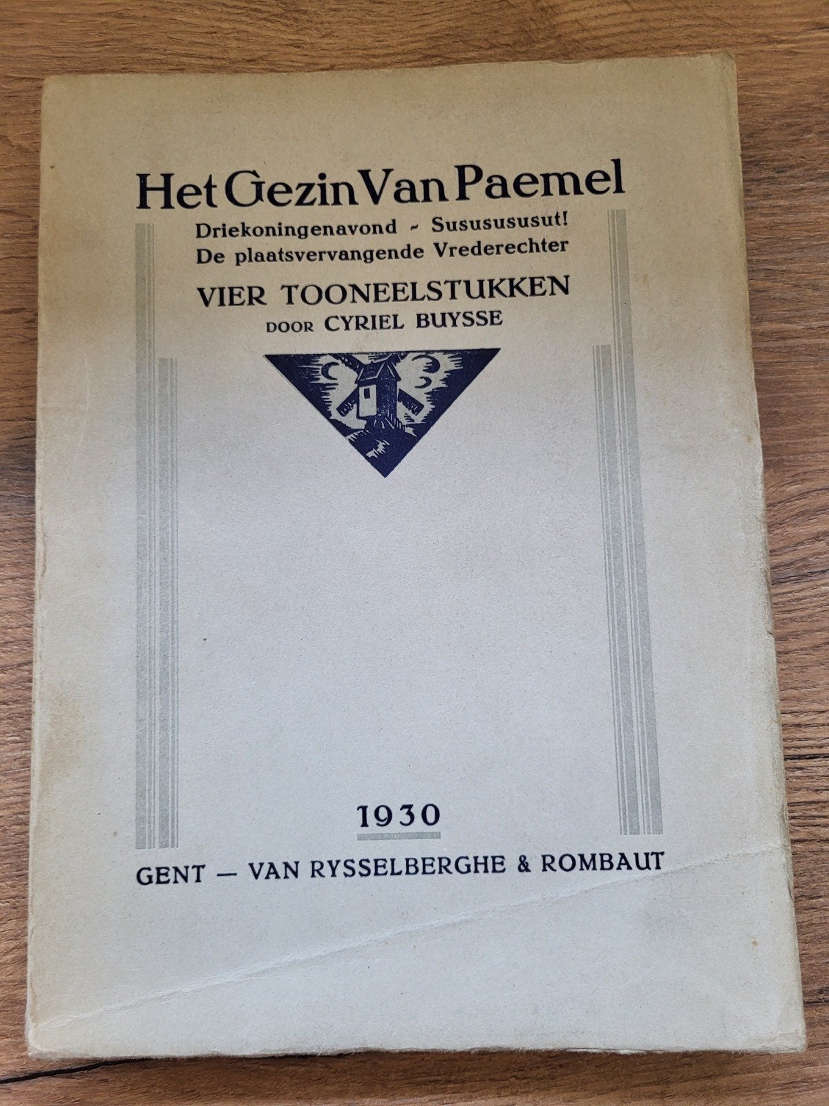 Cyriel Buysse - 4 tooneelstukken (met Gezin van Paemel) 1930, Enlèvement ou Envoi, Utilisé