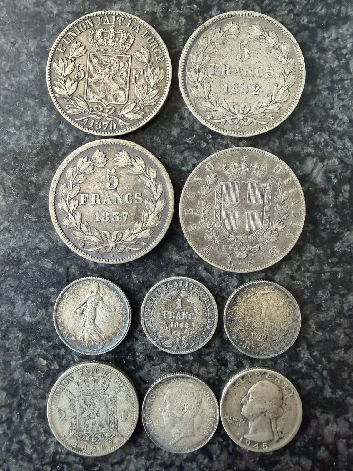 Pièces en argent, Enlèvement ou Envoi, Argent