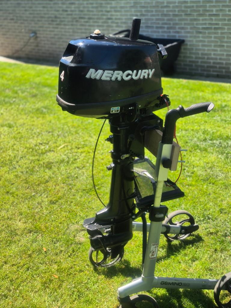 Mercury kortstaart 4pk, Ophalen, 5 tot 10 pk, Viertaktmotor, Zo goed als nieuw