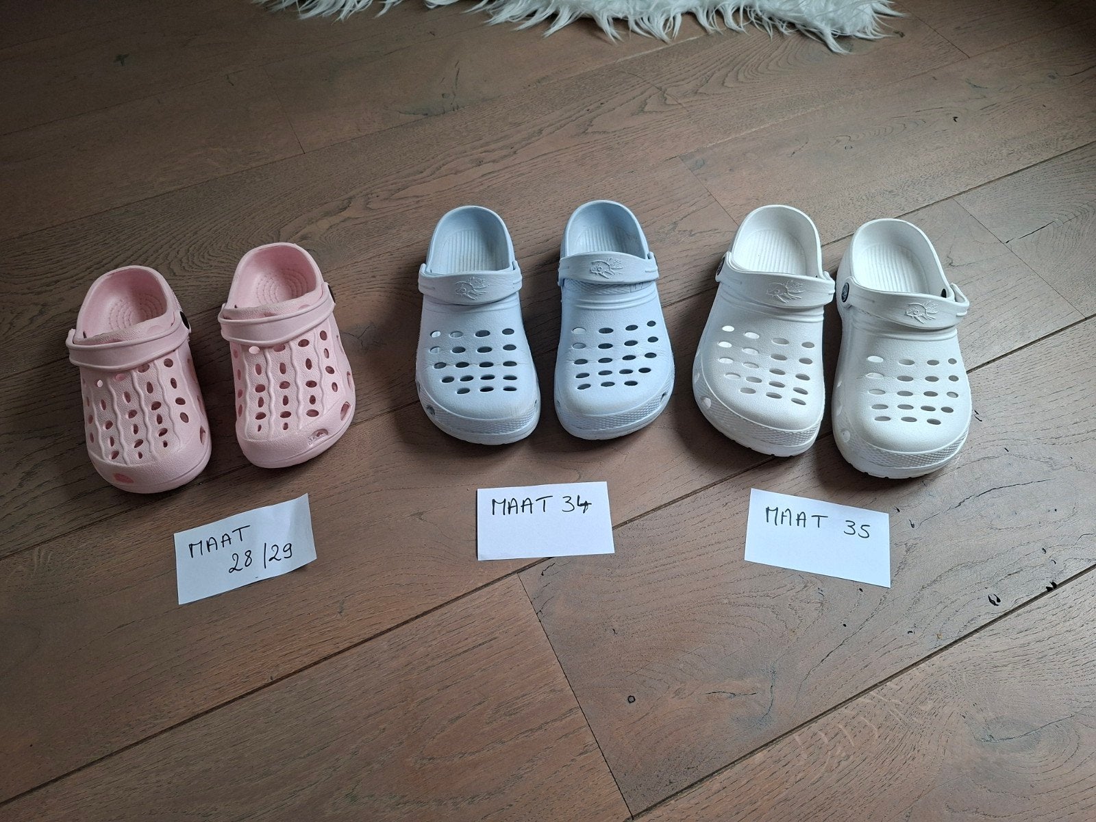 Maat 28/29 - 34 - 35 : crocs playshoes waterschoenen, Kinderen en Baby's, Ophalen of Verzenden, Zo goed als nieuw, Meisje, Overige typen