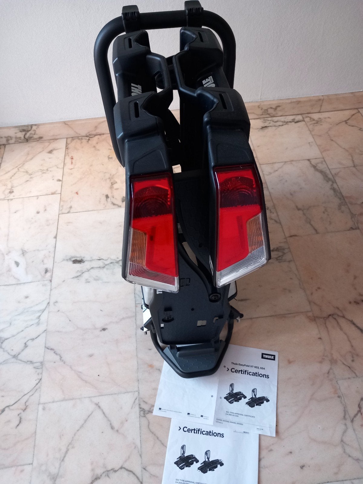 Thule Xt2 933 Easyfold 60 kg fietsenrek, Ophalen, Nieuw, Brede banden, 2 fietsen