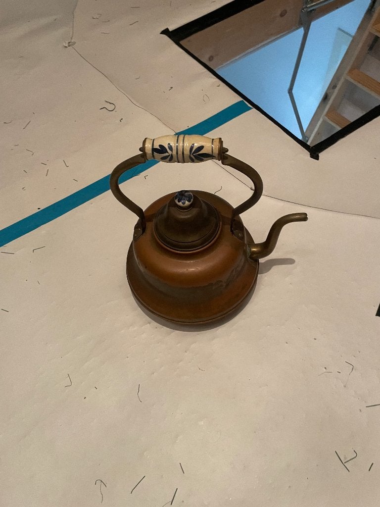 Koper ketel en pannenset, Antiek en Kunst, Ophalen, Koper