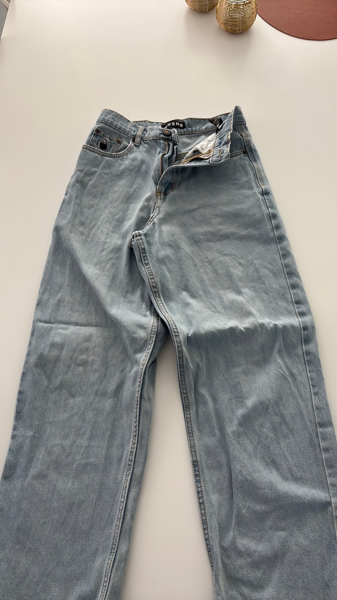 NnSNS 26/30 baggy, Kleding | Dames, Spijkerbroeken en Jeans, Ophalen, Zo goed als nieuw