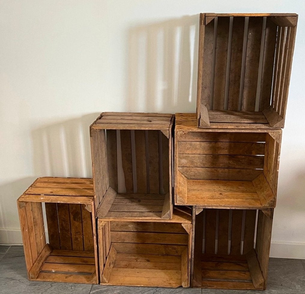 Houten wijnkisten, 50 à 100 cm, Enlèvement, Utilisé, 50 à 75 cm