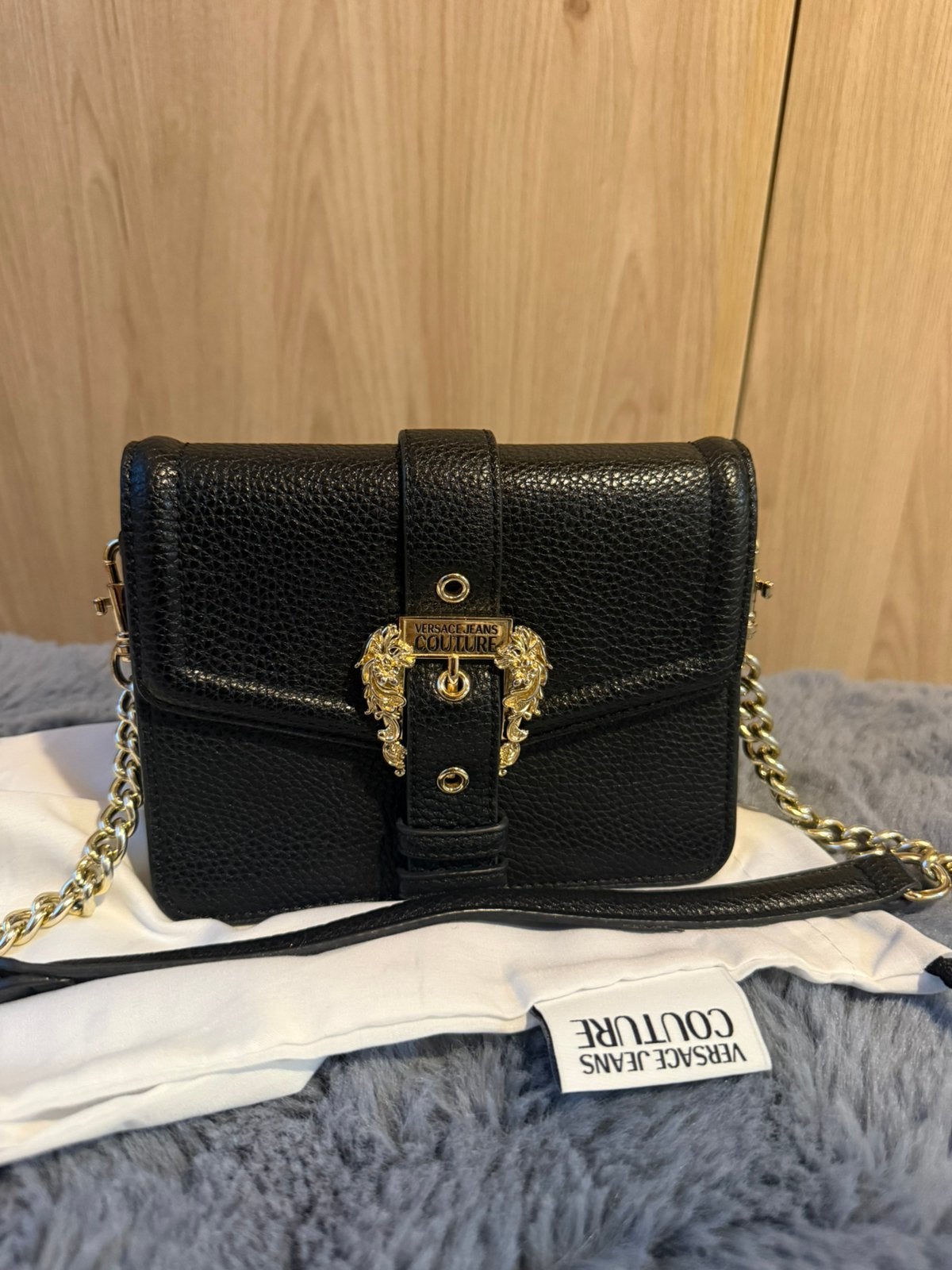 Versace Jeans Couture tas, Handtassen en Accessoires, Ophalen, Zo goed als nieuw, Zwart, Handtas