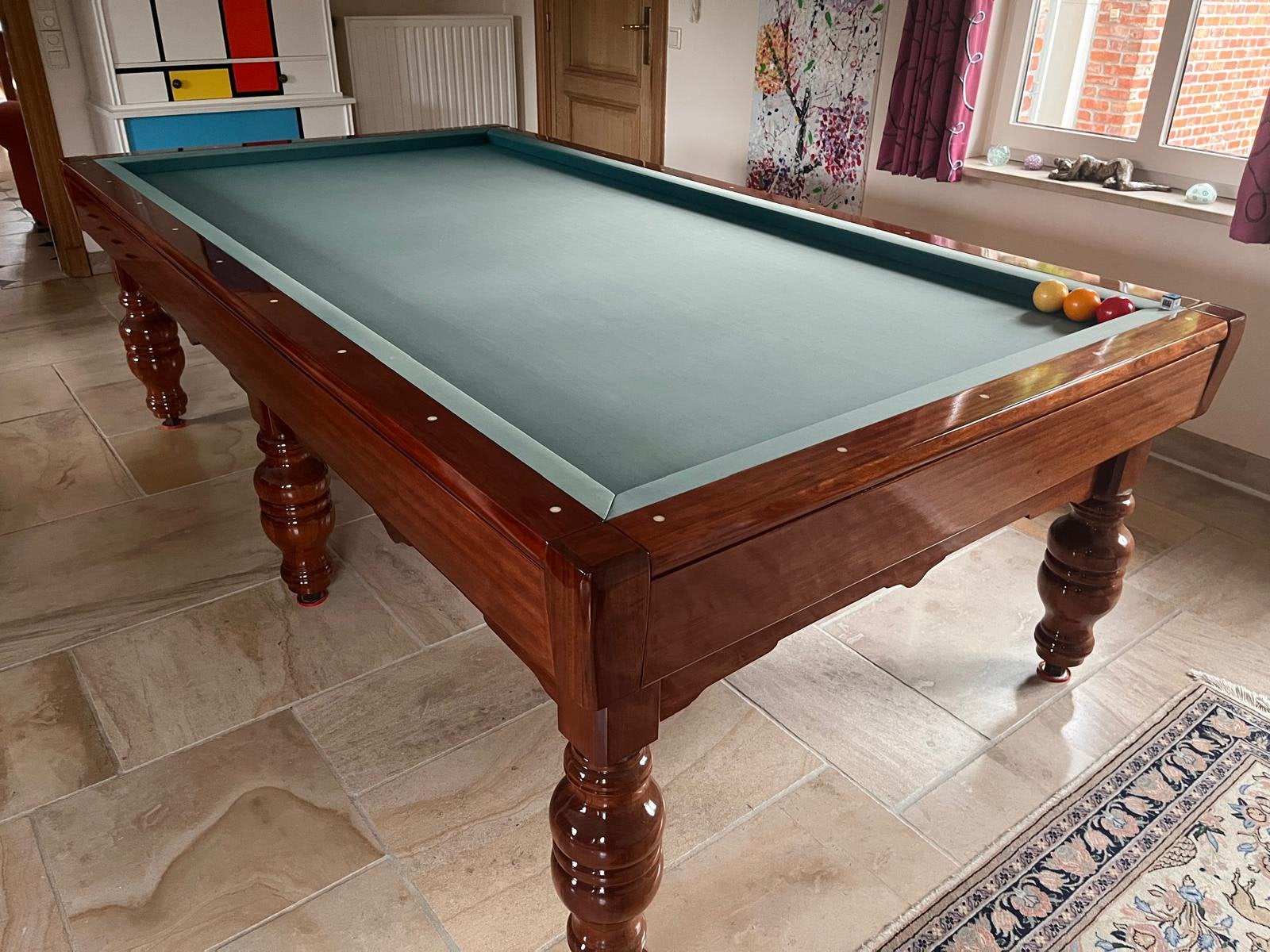 professionele drieband biljarttafel, Sport en Fitness, Ophalen, Zo goed als nieuw, Biljarttafel