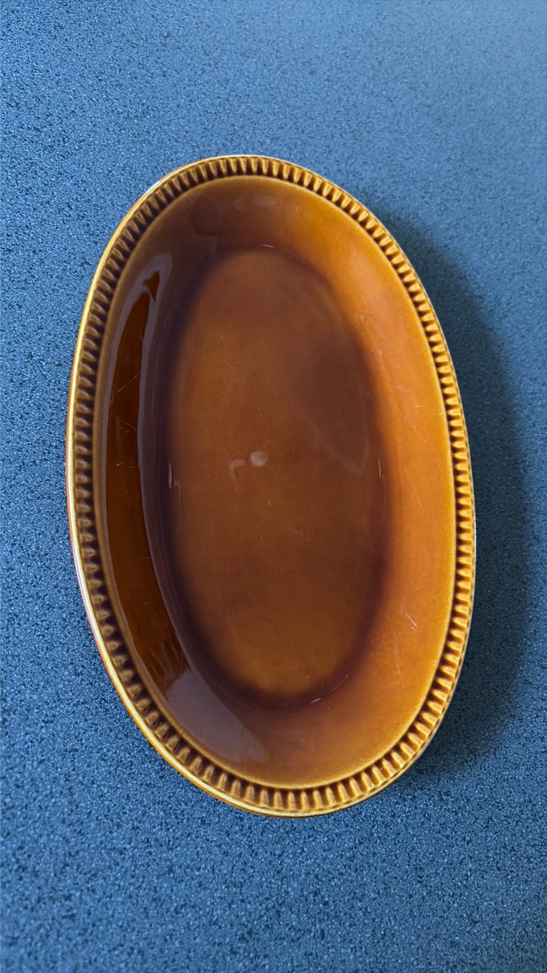 Villeroy & boch Delta brun serveerschaal, Antiek en Kunst, Ophalen