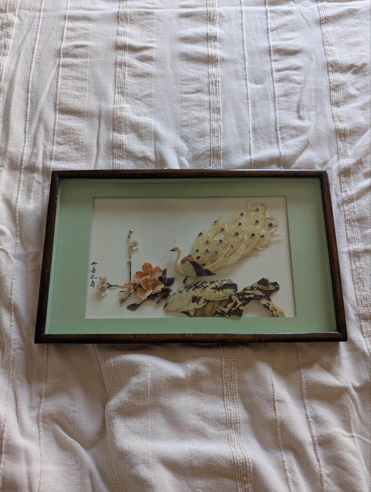 Chinees kunstwerk in parelmoer, Antiek en Kunst, China, Ophalen, Reliëf