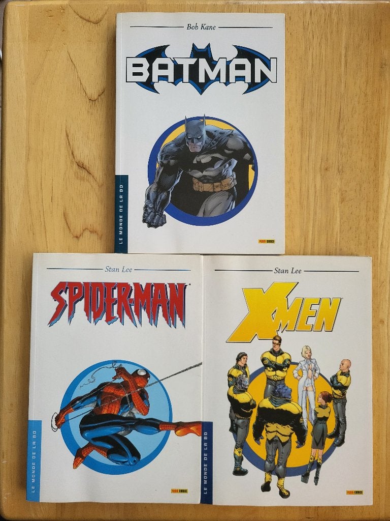 Lot comics « Le Monde de la BD » (Batman, Spider-Man, X-Men), Livres, Plusieurs comics, Enlèvement, Amérique