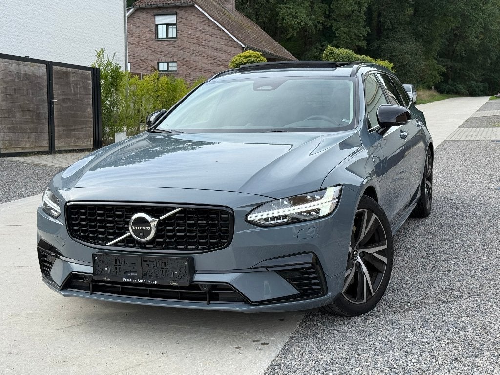 Volvo V90 T6 Recharge AWD *FULL*360*PANO*Headup*, Auto's, Automaat, Dealer onderhouden, V90, 1969 cc