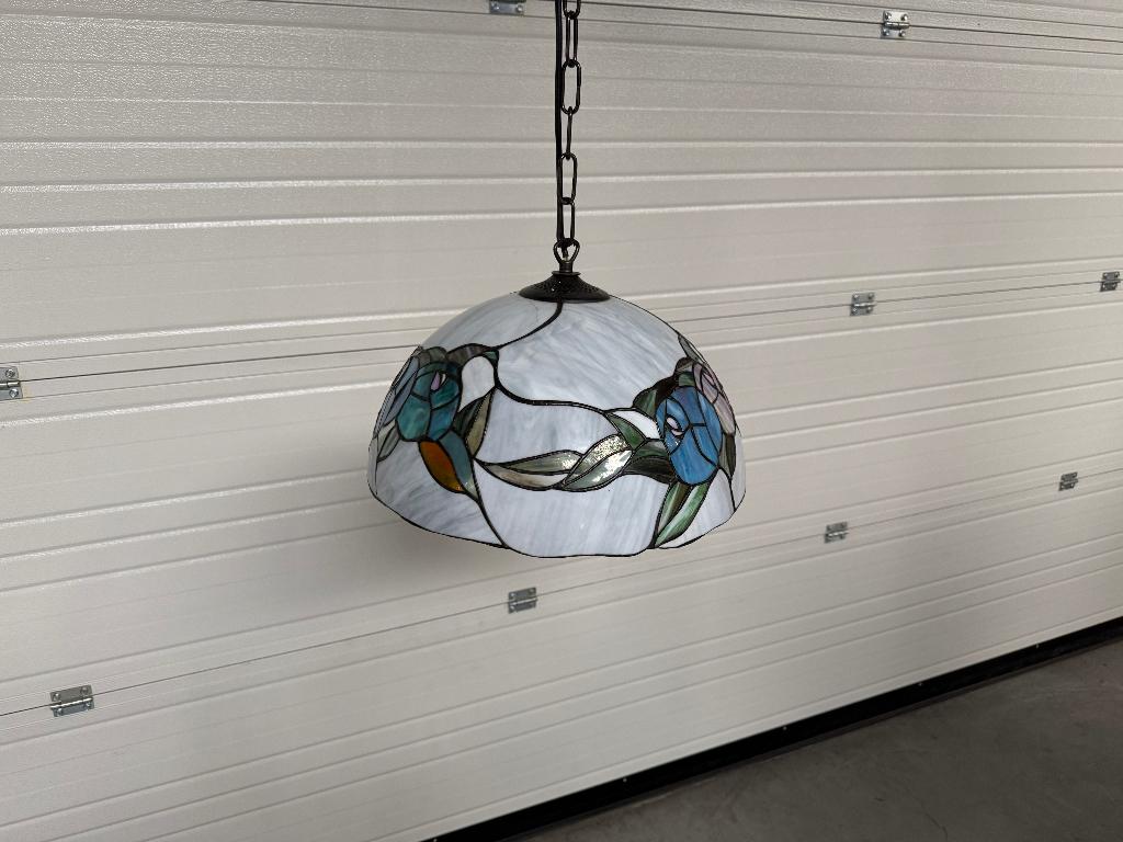 tiffany stijl hanglamp, Ophalen of Verzenden, Tiffany stijl, Minder dan 50 cm, Glas