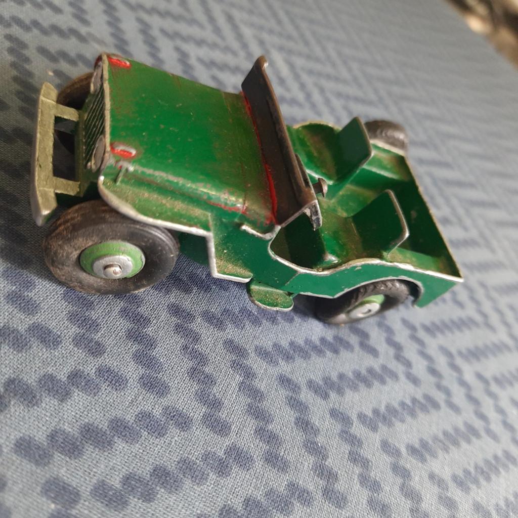 DINKY TOYS UK*nr.25 Y* JEEP * VINTAGE * WINDSCHERM ONTBREEKT, Ophalen, Gebruikt, Overige typen, Dinky Toys