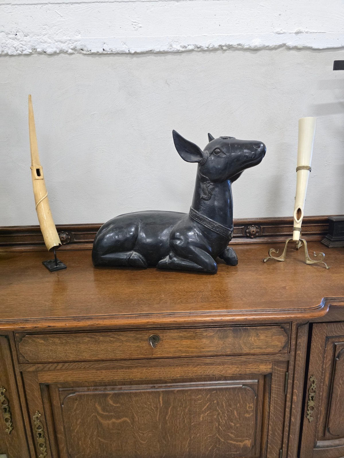 antiek perzisch of arabisch beeld (hout), Antiek en Kunst, Ophalen, Hout, Beeld, Overige onderwerpen
