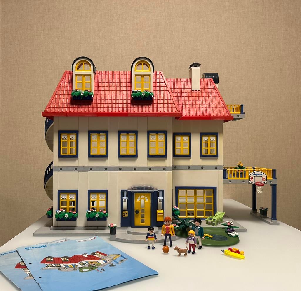 Playmobil woning 3965 met uitbreiding 7337 en meubeltjes, Kinderen en Baby's, Speelgoed | Playmobil, Zo goed als nieuw, Ophalen of Verzenden