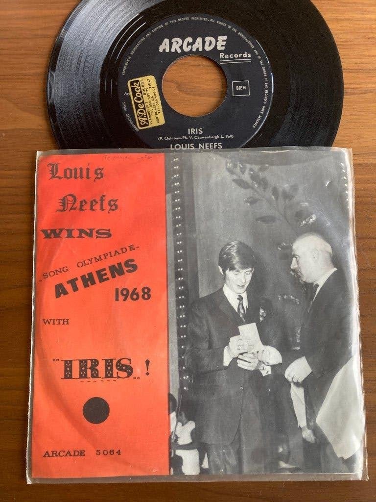 Louis Neefs – Iris, Cd's en Dvd's, Vinyl Singles, Ophalen of Verzenden, 7 inch, Nederlandstalig