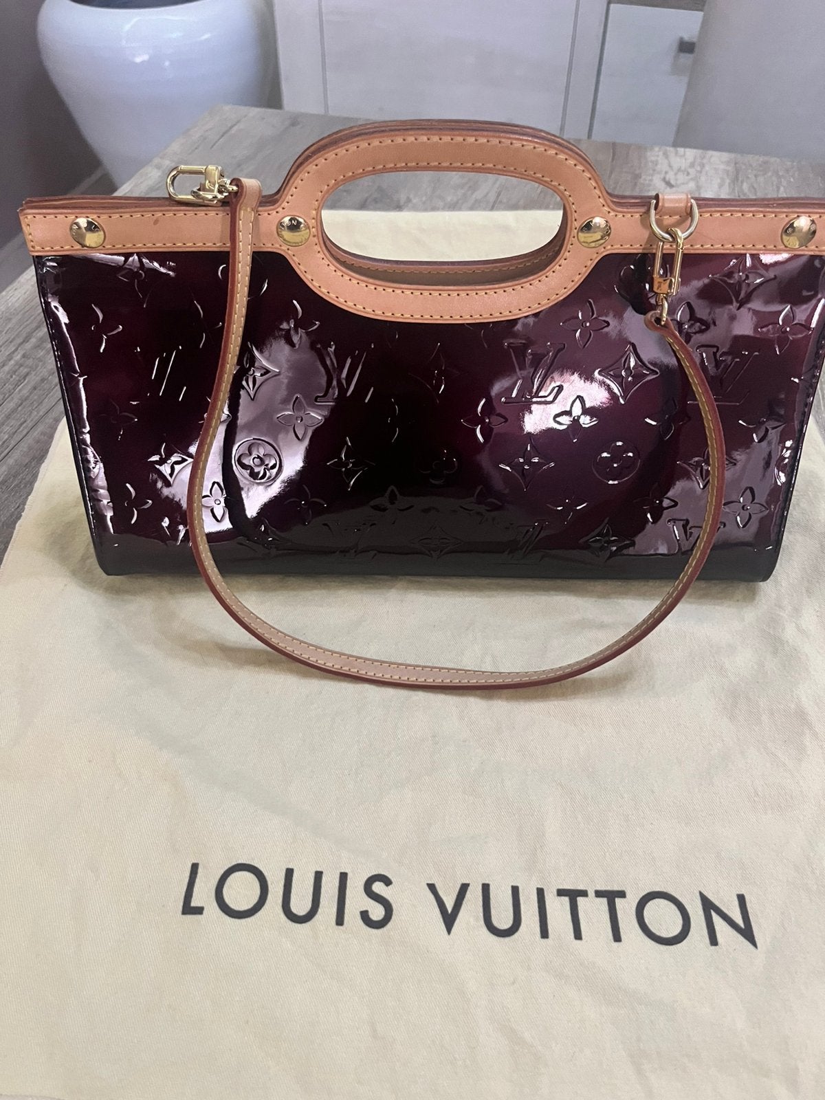 Louis  Vuitton Roxburry cuir vernis handtas, Handtassen en Accessoires, Ophalen, Nieuw, Handtas