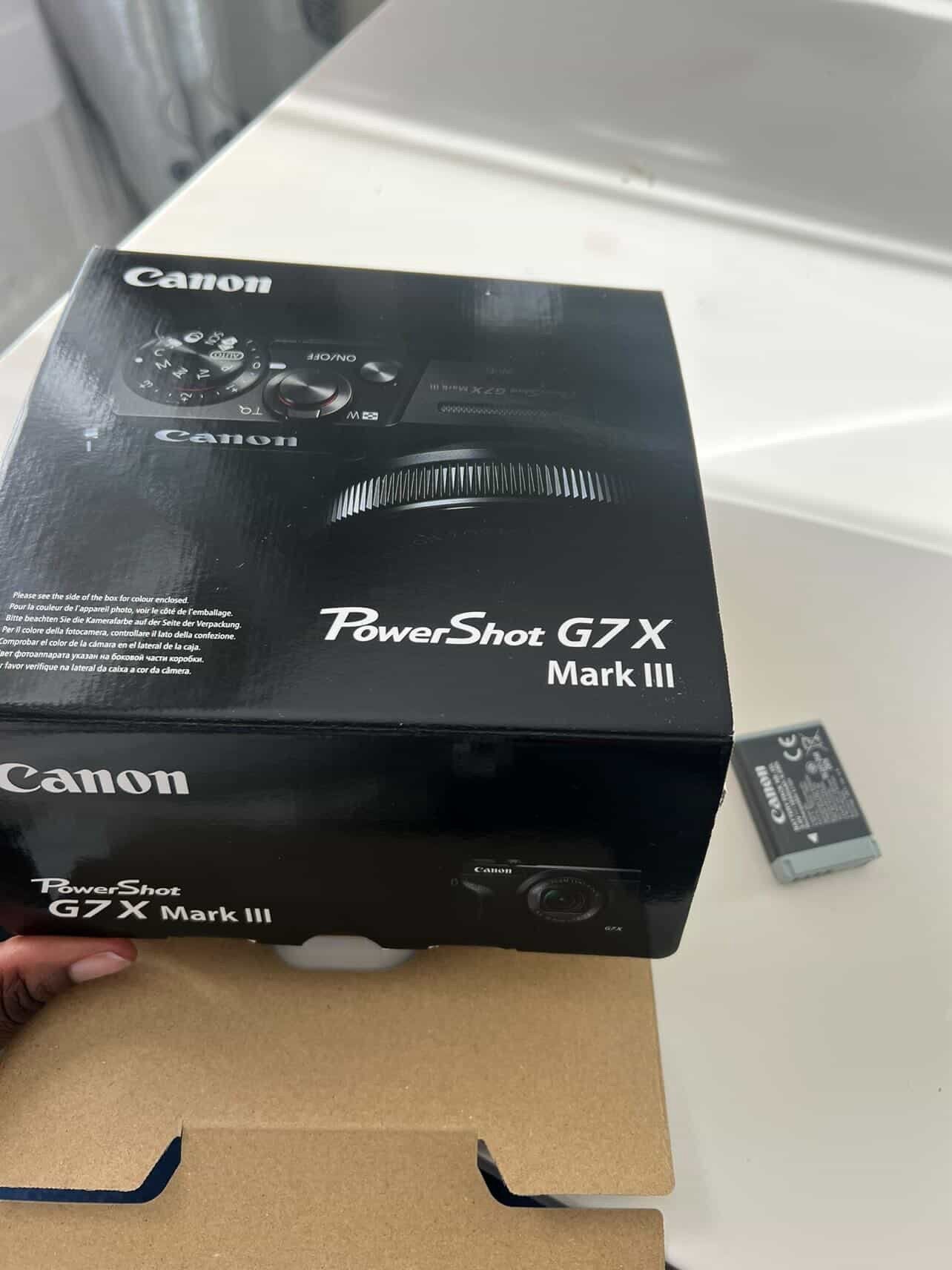 Canon g7x M3, Enlèvement, Comme neuf, Batterie, Canon