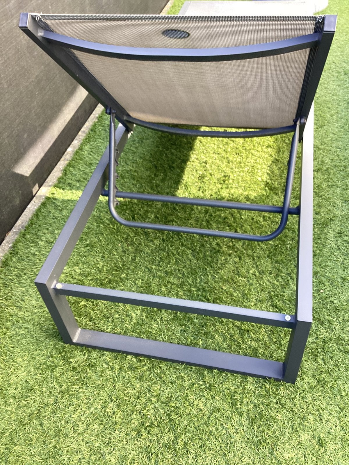 2 mooi aluminium ligstoelen roesten niet, Ophalen, Zo goed als nieuw, Aluminium