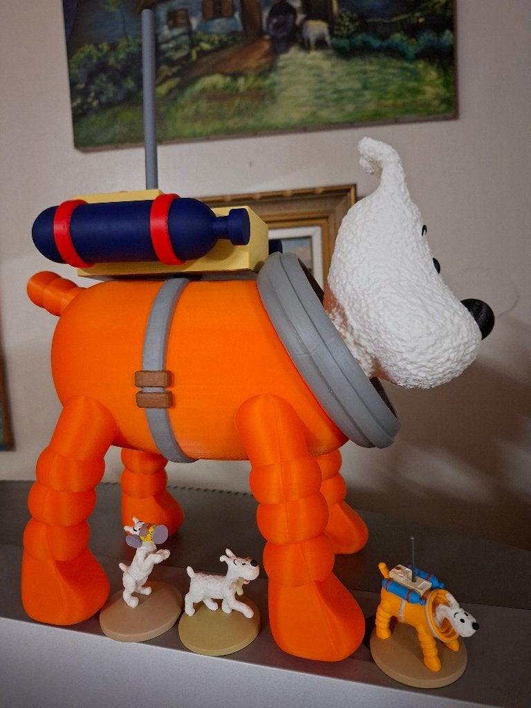 Beeldje Bobbie kosmonaut 30cm. handgeschilderd, Ophalen of Verzenden, Nieuw, Overige typen