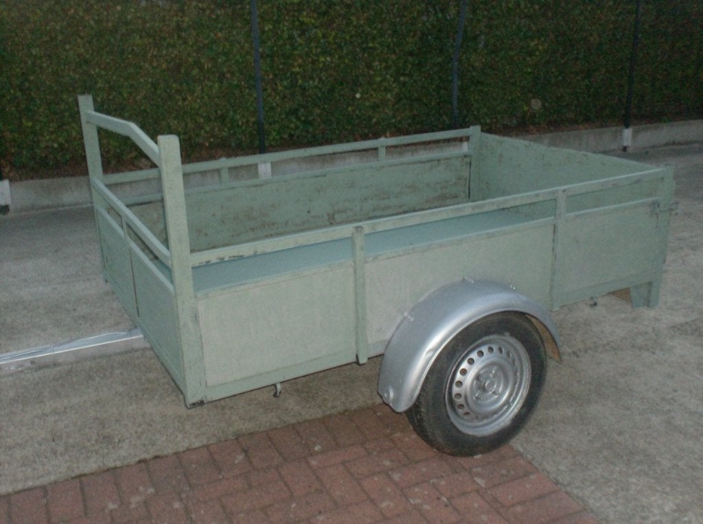 Nog zeer goede aanhangwagen met ijzeren bodem, Auto diversen, Ophalen
