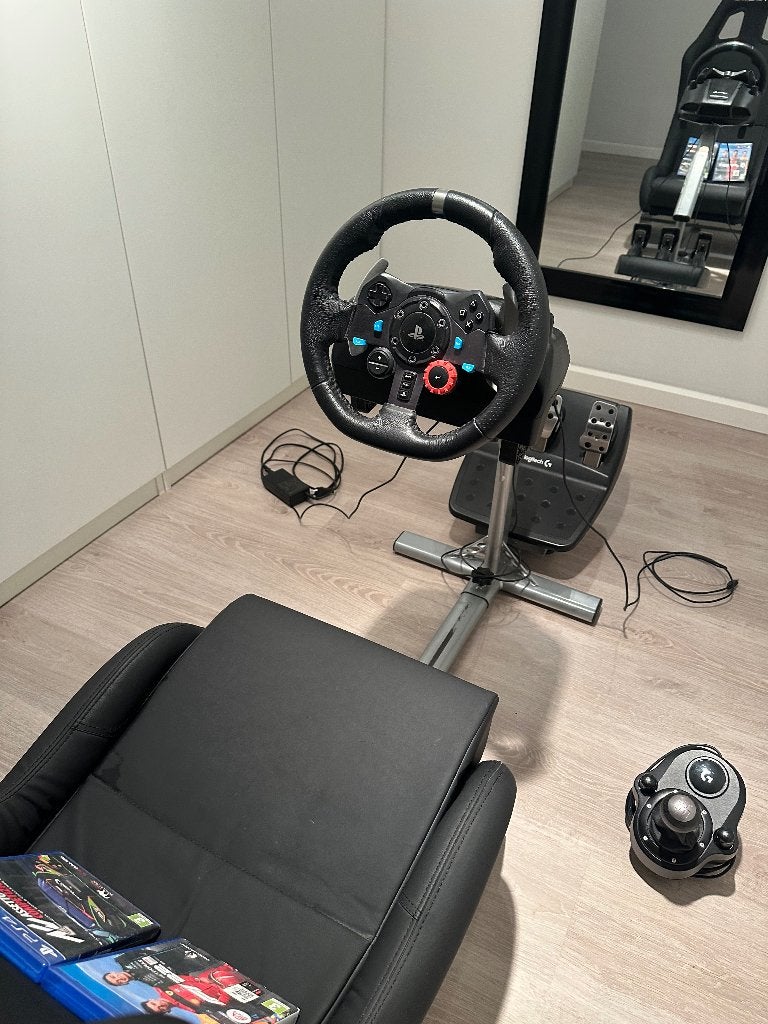 Logitech G29 Racing Set + Playseat + Schakelpook + Games, Online, 1 joueur, À partir de 7 ans, Virtual Reality