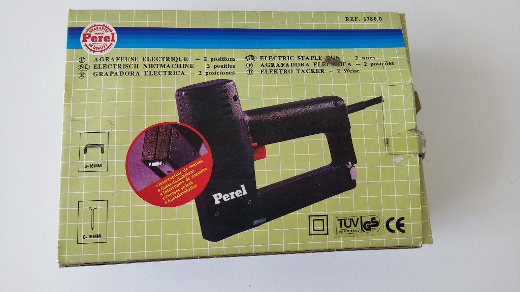 Agrafeuse électrique Perel, Bricolage & Construction, Enlèvement ou Envoi, Comme neuf