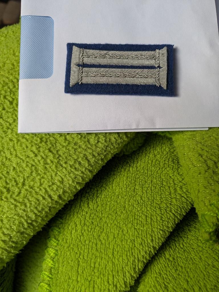 Kraagspiegel quartermeister officier, Ophalen of Verzenden, Landmacht, Embleem of Badge
