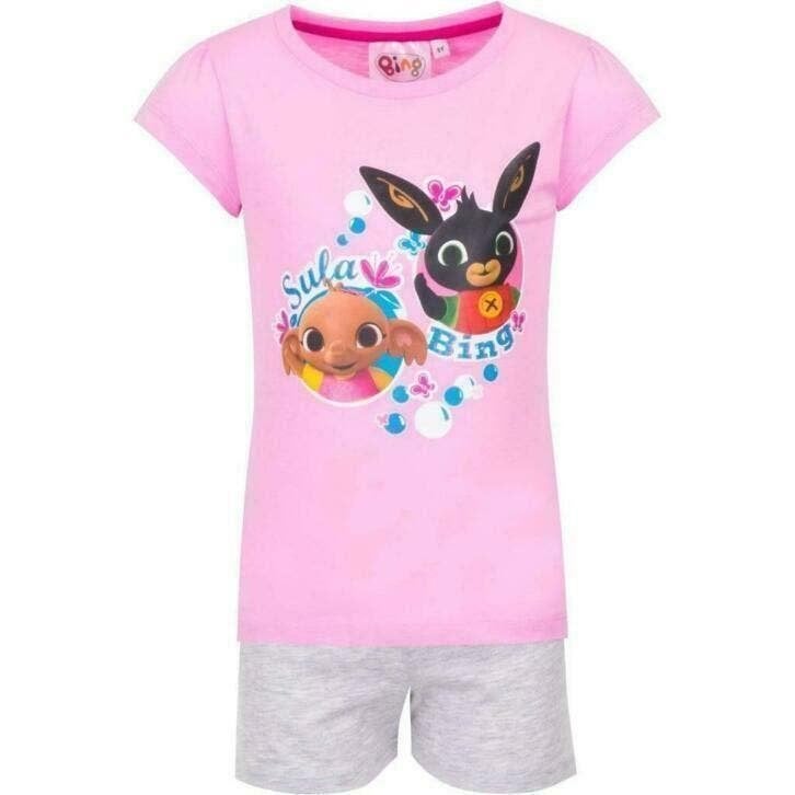 Bing Konijn Shortama Roze/Grijs - Maat 116 - Katoen, Kinderen en Baby's, Nacht- of Onderkleding, Meisje, Nieuw, Bing