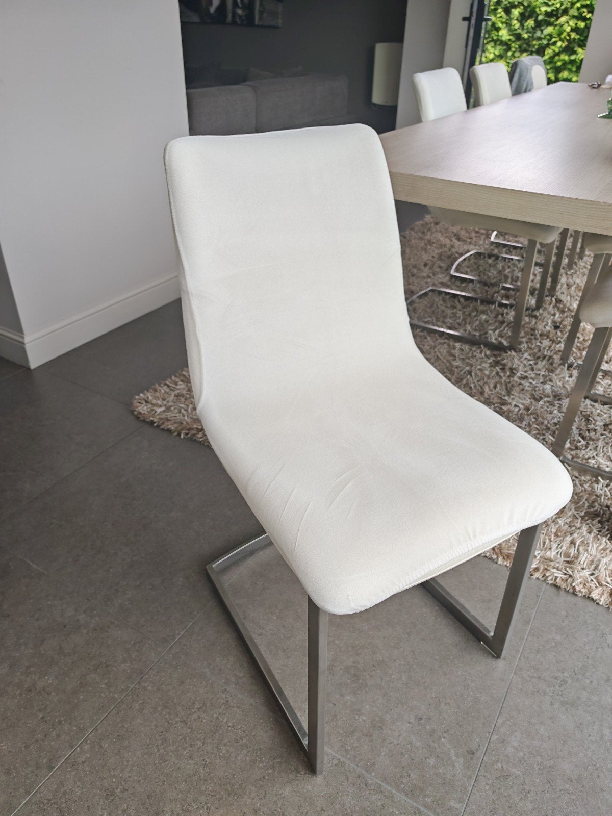 GRATIS 8 STOELEN, Maison & Meubles, Chaises, Synthétique, Enlèvement, Blanc, Cinq, Six Chaises ou plus