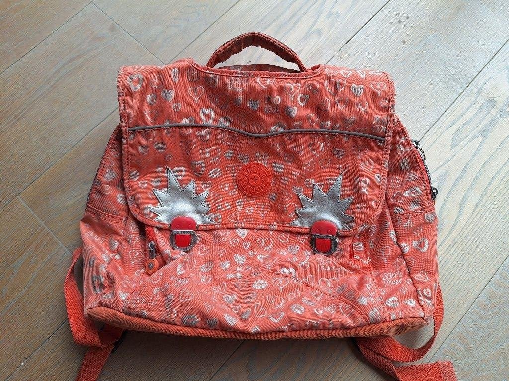Zalmroze kipling boekentas, Handtassen en Accessoires, Tassen | Schooltassen, Ophalen, Gebruikt, Aktetas of Boekentas