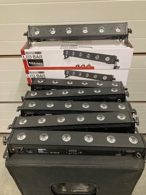 8 x LEDBAR - 6 x 6 W-LED - WARM-/KOUDWIT, Enlèvement, Comme neuf