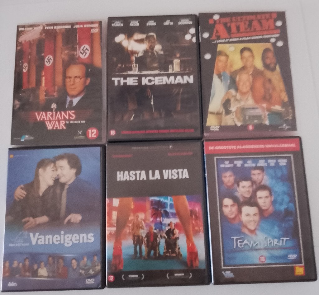 dvd van verschillende genres, Ophalen, Zo goed als nieuw, Overige genres