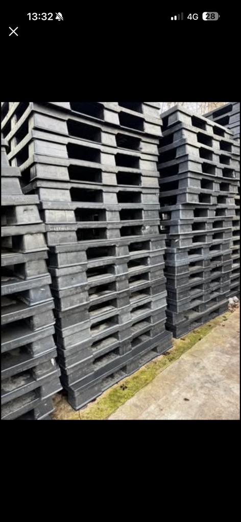 Stevige plastic Pallets, Ophalen