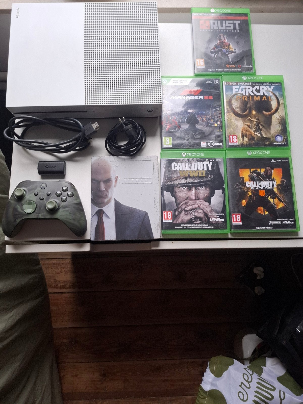 Lot Xbox One, jeux, manette avec batterie, Games en Spelcomputers, Spelcomputers | Xbox One, Ophalen of Verzenden, Xbox One
