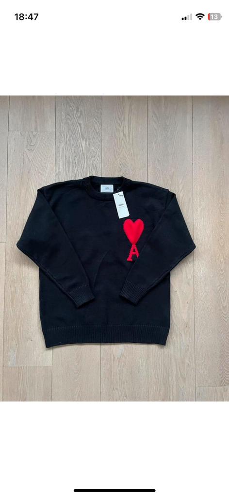 Trui Ami, Enlèvement ou Envoi, Comme neuf, Taille 48/50 (M), Noir