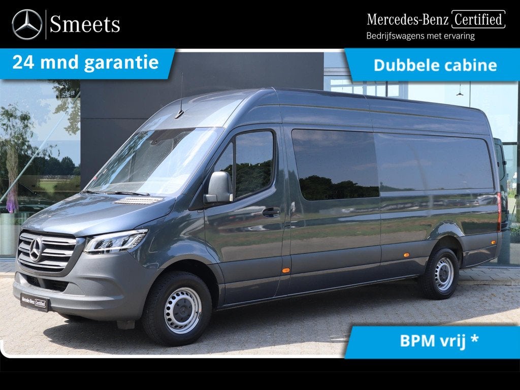 Mercedes-Benz Sprinter 317 CDI L3 DUBBELE CABINE 7 Persoons, Argent ou Gris, Achat, Entreprise, Mercedes-Benz Certified