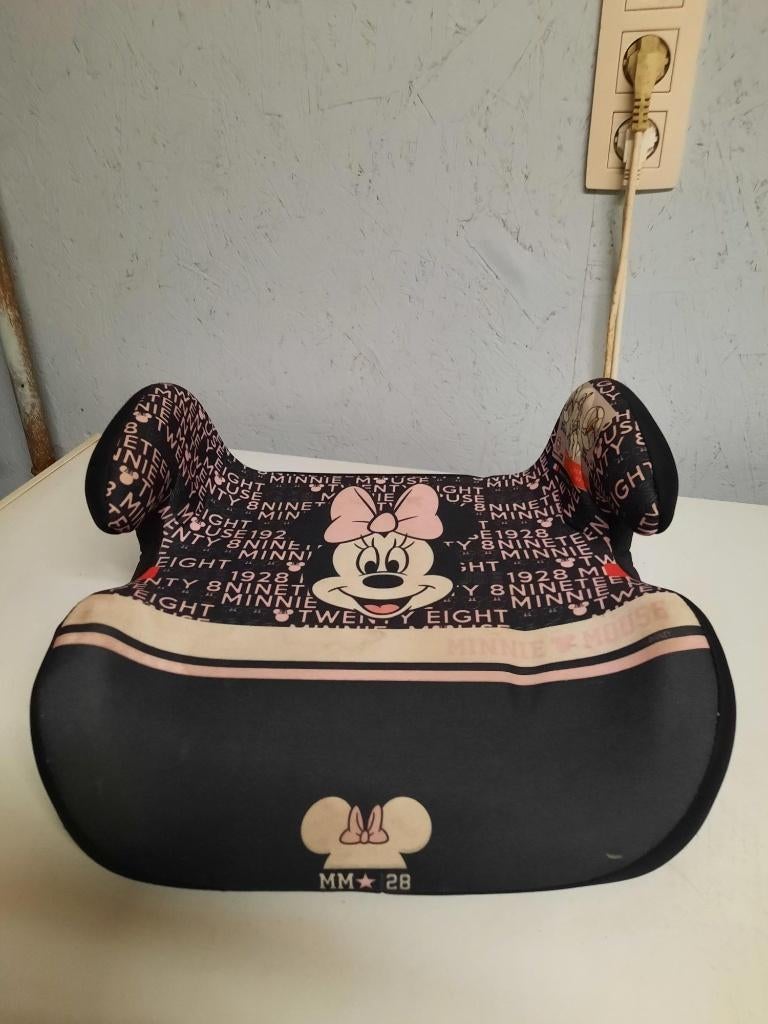 Verhoogstoeltje auto Disney Minnie Mouse, Ophalen, Gebruikt, Overige merken, Autogordel
