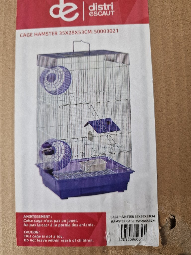 Nieuwe hamsterkooi met accessoires, Neuf, Souris, Moins de 60 cm, Cage