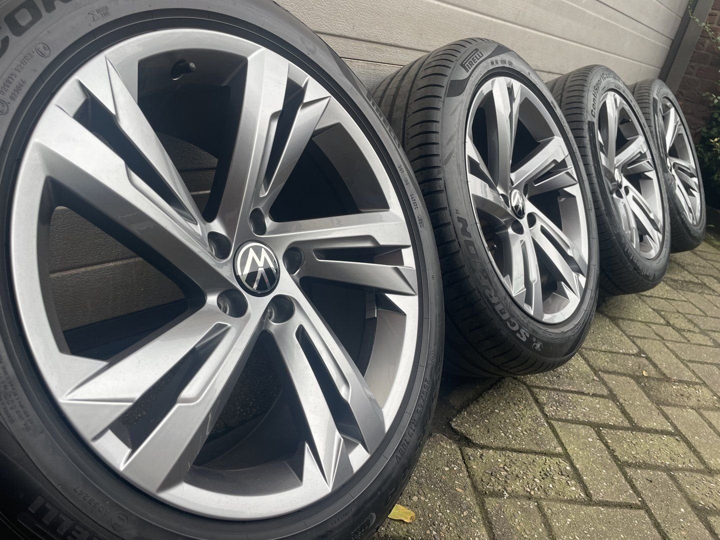 19" VW Valencia Tiguan Tayron Allspace Kodiaq Tarraco velgen, 19 inch, Gebruikt, 255 mm, -