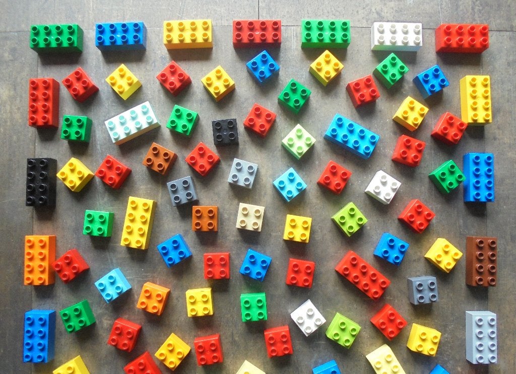 Lego Duplo Brick Set 174 (zie foto's), Kinderen en Baby's, Ophalen of Verzenden, Gebruikt, Losse stenen, Duplo