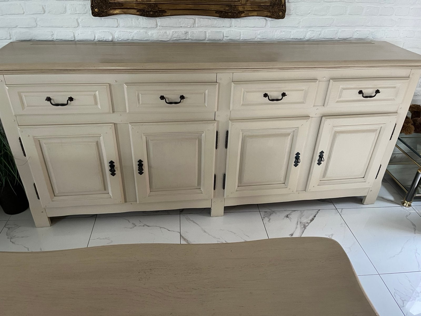 Eiken eetkamer Paint Annie Sloan, Ophalen, Zo goed als nieuw