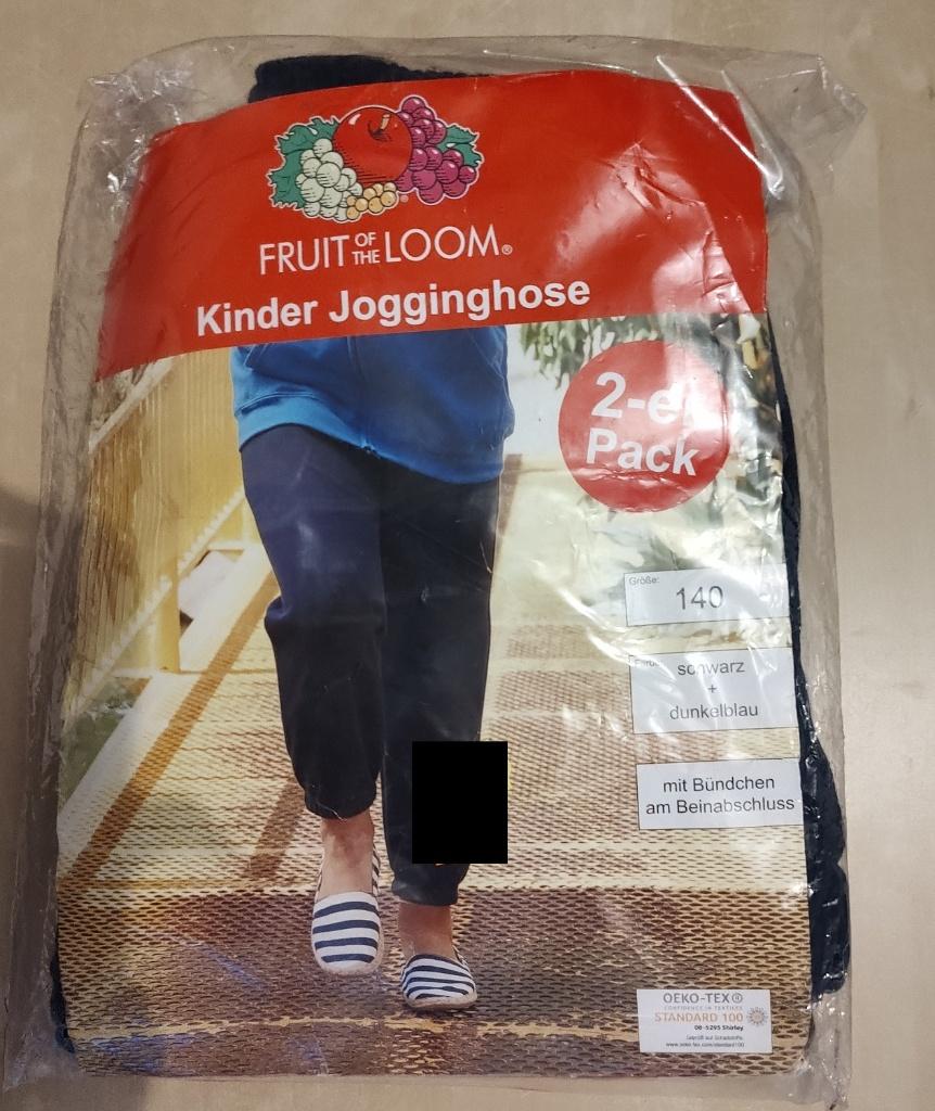 Set van 2 joggingbroeken Fruit of The Loom, maat 140 (nieuw), Fruit Of The Loom, Garçon ou Fille, Enlèvement ou Envoi, Pantalon