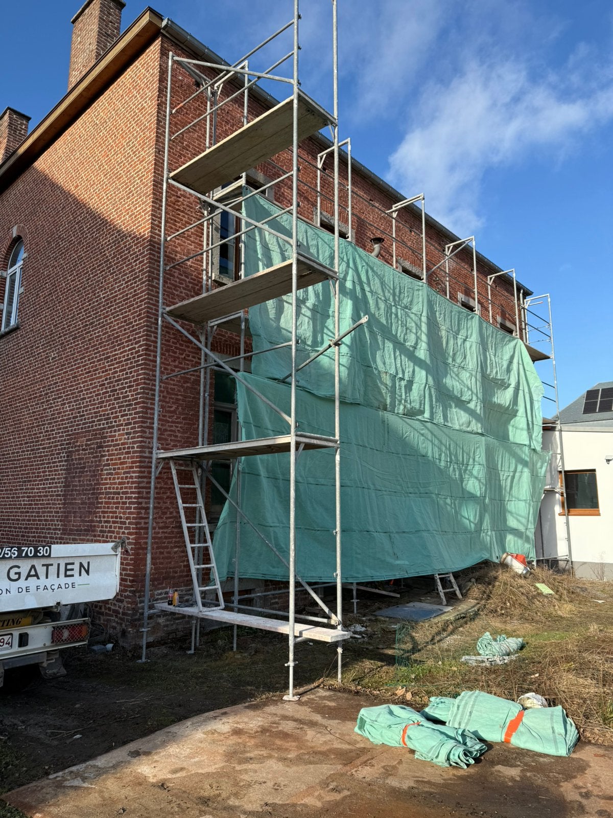 Échafaudage bosta +-150m, Bricolage & Construction, Enlèvement ou Envoi, Utilisé
