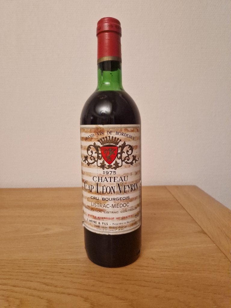 Château Cap Léon Veyrin - 1975 - Listrac Médoc - 73 cl, Frankrijk, Nieuw, Ophalen of Verzenden, Rode wijn