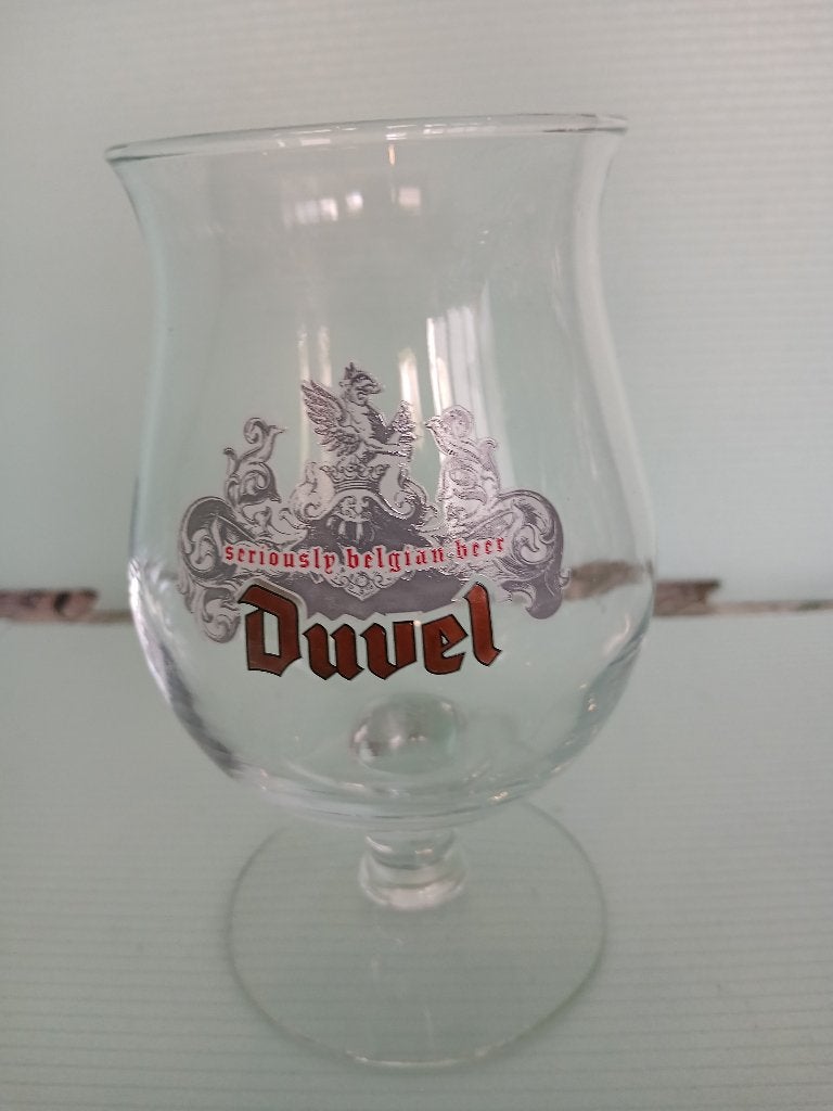 Verre sur pied DUVEL SERIOUSLY BELGIAN BEER, Enlèvement ou Envoi, Comme neuf, Verre ou Verres, Duvel